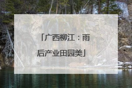 广西柳江：雨后产业田园美